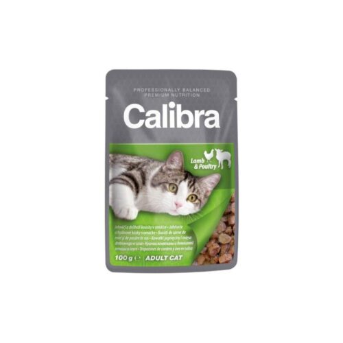 CAT POUCH POLLO TERNERA CAJA 24X100GR – Calibra